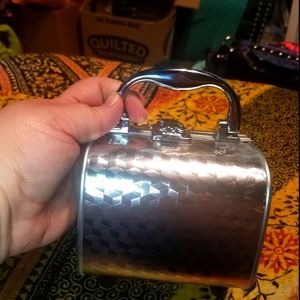 Dollskill Delia's Silver Metal Mini box purse